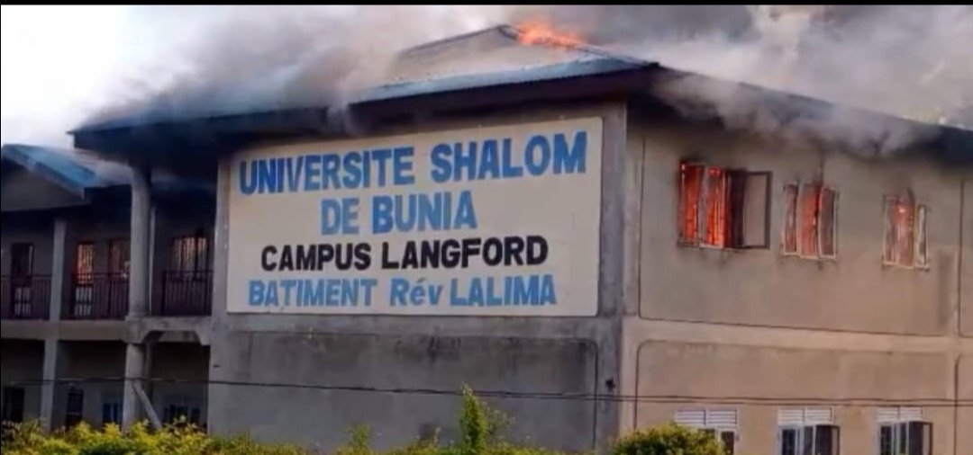 Bunia : université Shalom / Pourquoi un tel incendie dans une université aussi prestigieuse ?