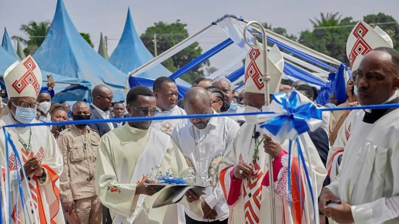 [Reportage] Beni : double inauguration d'un temple de Dieu et des bâtiments de l'ISC sous l'impulsion du sénateur  Papy Machozi