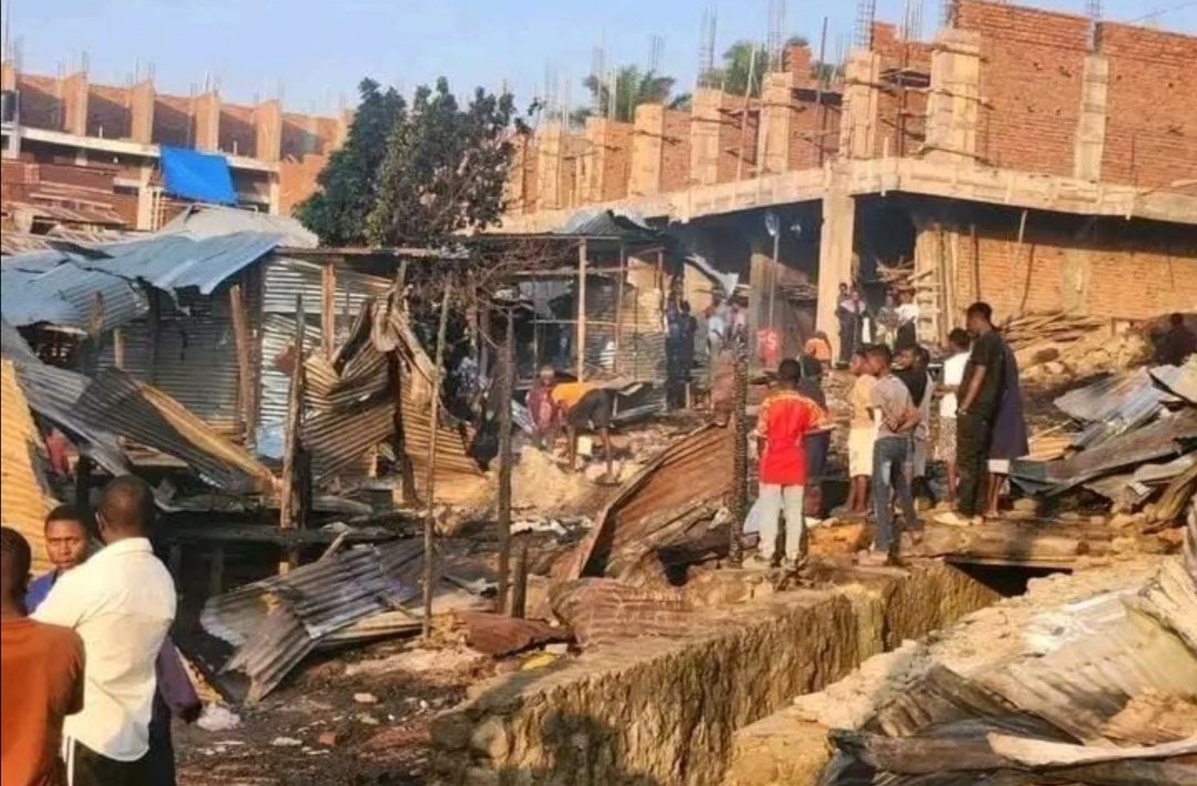 Bunia : plusieurs commerces détruits en cendres par un incendie au marché de la Monuc